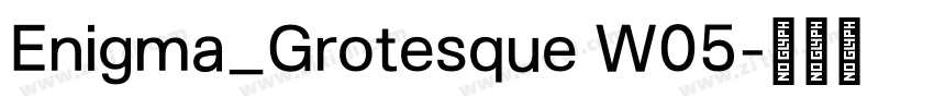 Enigma_Grotesque W05字体转换 Enigma_Grotesque W05字体转换